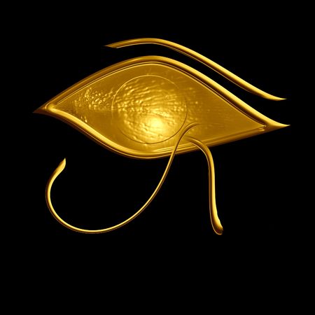 egyptian symbol: the eye of horusの写真素材
