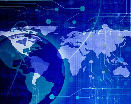 Digital world with empty spaceの写真素材