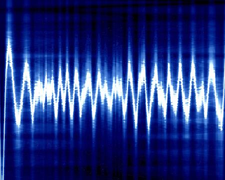 sound wave on a dark blue background