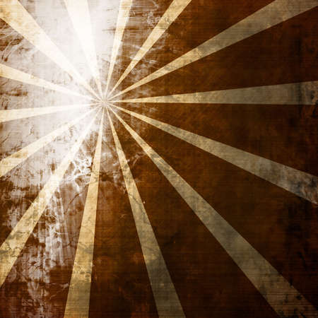 abstract rays on a vintage piece of paperの写真素材