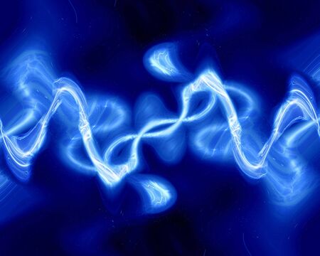 electricital spark on a solid dark blue background