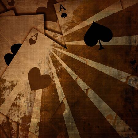 Playing cards background with soft shades on it