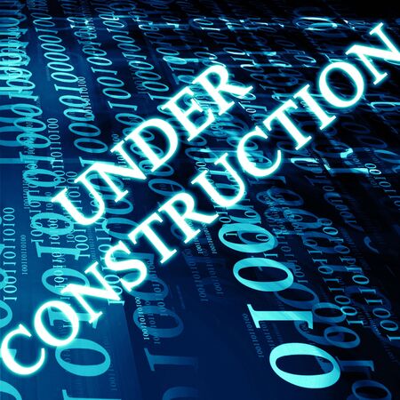 bits and bytes on a blue backgroundの写真素材