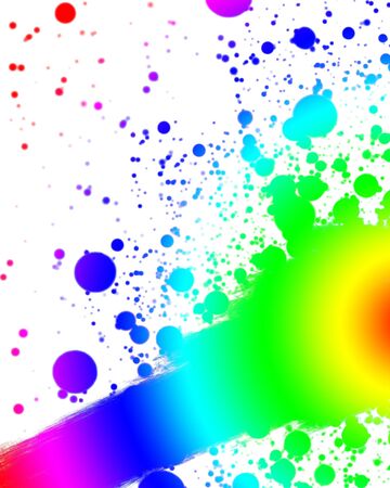 abstract background in the colours of the rainbow