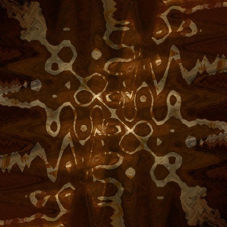 abstract brown rays on a vintage piece of paperの写真素材