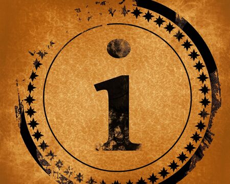 information sign on a grunge like backgroundの写真素材