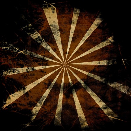 Abstract rays on a vintage piece of paperの写真素材