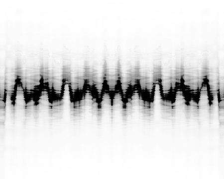 brain wave pattern on a white backgroundの写真素材