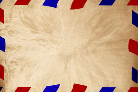 Vintage air mail envelope with some shades on itの写真素材