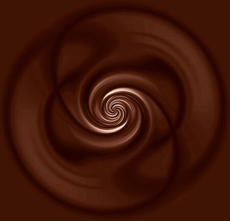 chocolate swirl with some smooth lines in itの写真素材