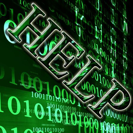 bits and bytes on a dark green background