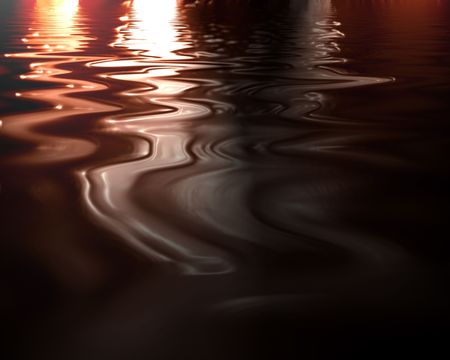 Molten chocolate background with smooth lines in it