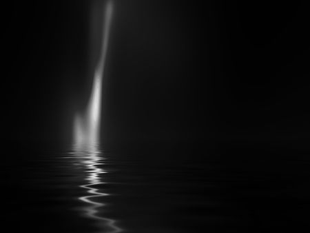 grey smoke on a dark black background