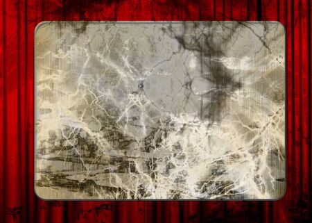 empty movie screen with red drapes on itの写真素材