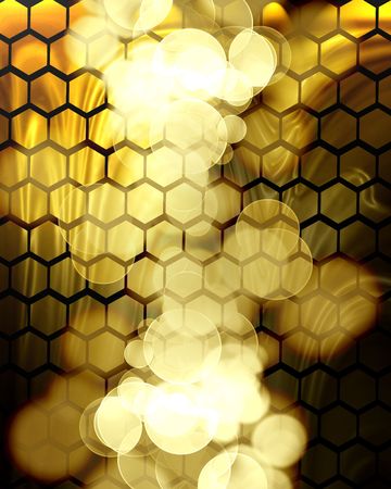 dripping honey with some smooth lines in itの写真素材