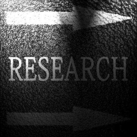 research written on an asphalt background textureの写真素材