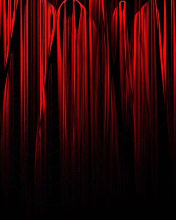 Movie or theater curtain with soft shadesの写真素材