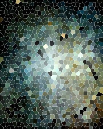 dark background with a mosaic pattern on itの写真素材