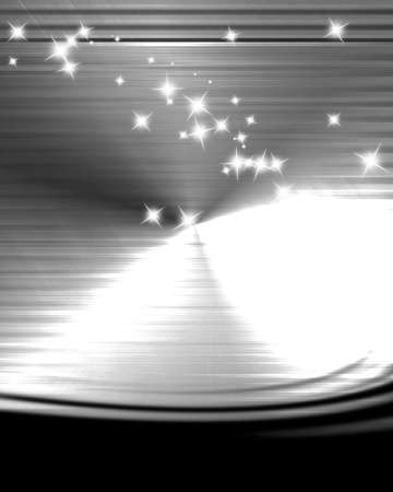 Brushed metal texture with some reflections and highlightsの写真素材