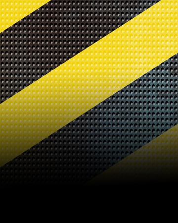 Black and yellow hazard lines with grunge effects