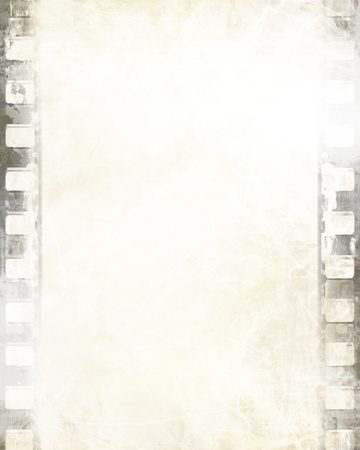 old film strip with some damage on itの写真素材