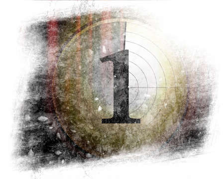 Movie or theater curtain with added countdownの写真素材