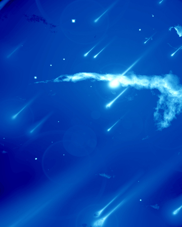 shooting stars in the night sky with some clouds