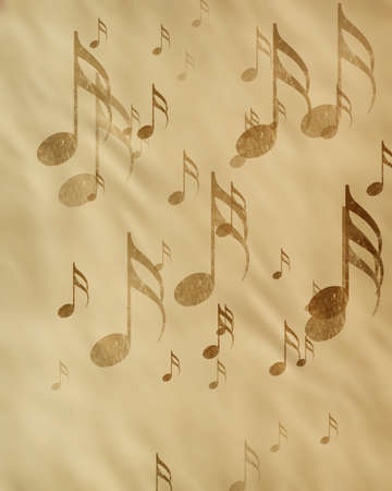 Old music sheet with some grunge effects and linesの写真素材