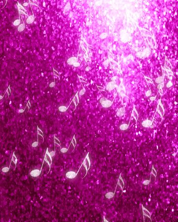 Glittering pink background with some smooth lights and sparklesの写真素材