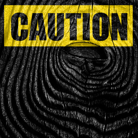 Empty warning sign with space for your own textの写真素材