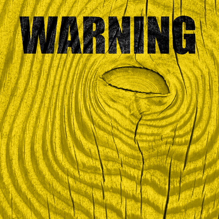 Empty warning sign with space for your own textの写真素材