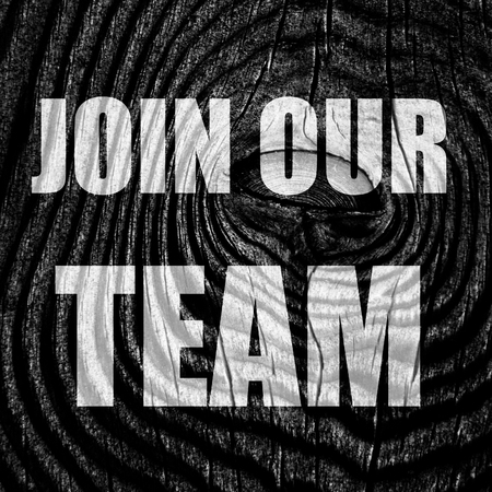 Join our team sign with some smooth linesの写真素材