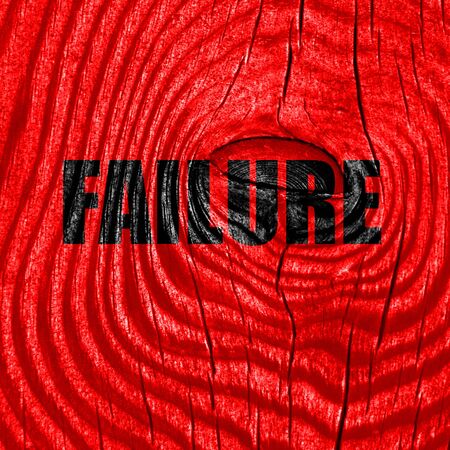 Failure sign with some smooth lines and highlightsの写真素材