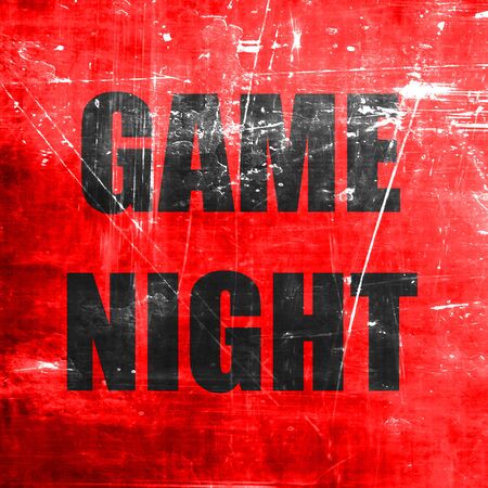 Game night sign with some smooth lines and highlightsの写真素材