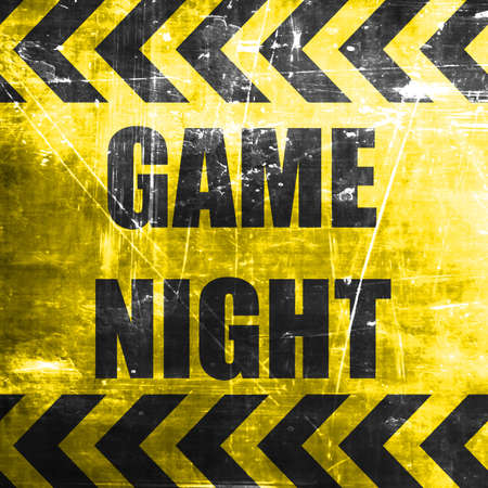 Game night sign with some smooth lines and highlightsの写真素材