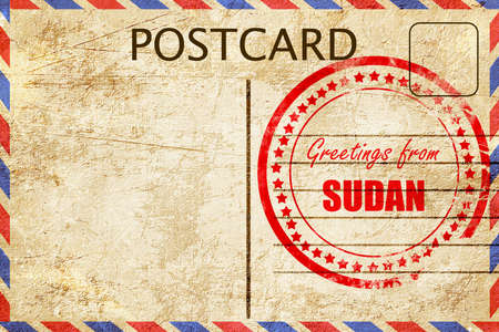 Greetings from sudan card with some soft highlights