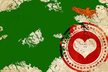 Zambia flag with some soft highlights and foldsの写真素材