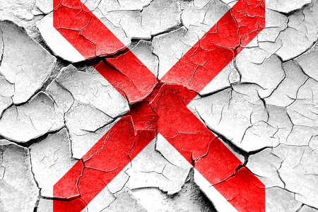 Grunge cracked Signal flag with some soft shades and highlights