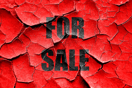 Grunge cracked For sale sign with some smooth linesの写真素材