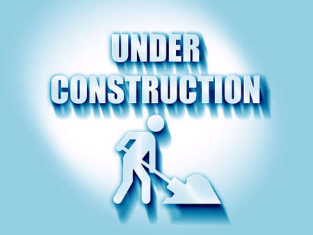 Under construction sign with some vivid colorsの写真素材