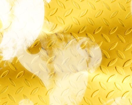 metal panel with some refelected light on itの写真素材