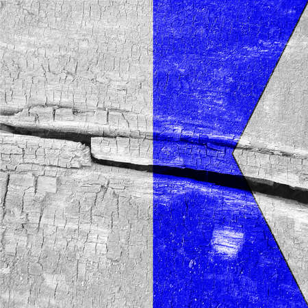 Signal flag with some soft shades and highlightsの写真素材