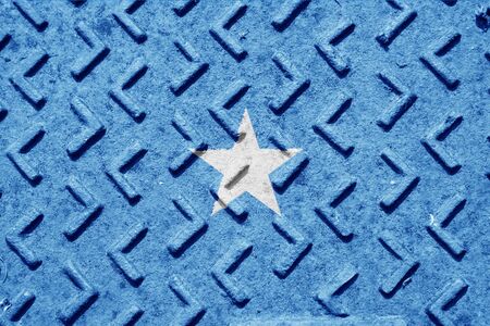Somalia flag with some soft highlights and foldsの写真素材