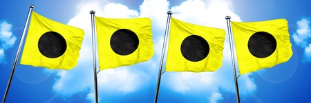 India maritime signal flag, 3D renderingの写真素材