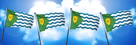Vancouver flag, 3D renderingの写真素材