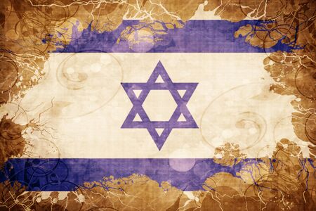 Grunge vintage Israel flagの写真素材