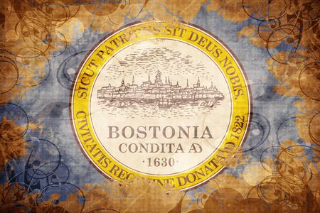 Vintage Boston flagの写真素材