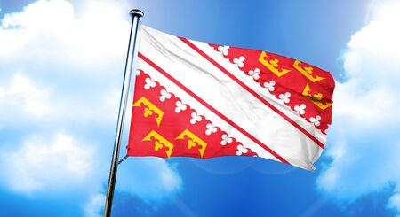 alsace flag, 3D renderingの写真素材