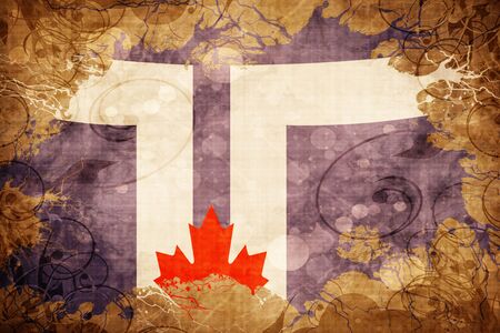 Grunge vintage Torontoの写真素材