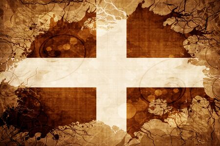 Vintage St piran flag cornwall flagの写真素材